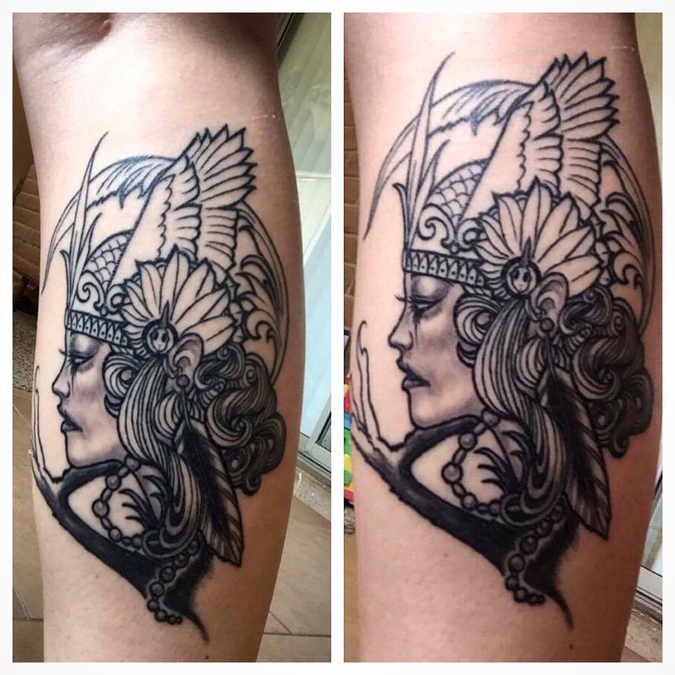 woman head Tucson Tattoo Shop